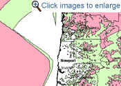 Image of Newport NOAA weather radio listening area