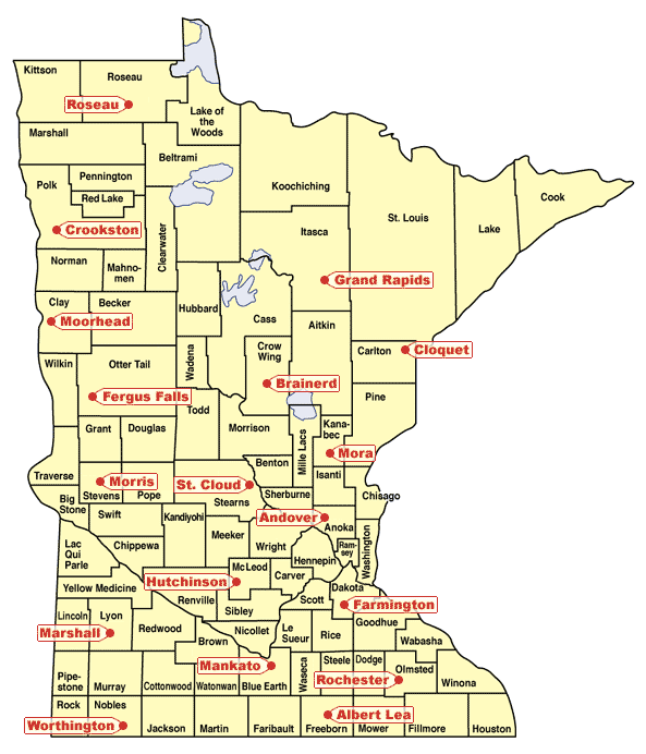 Minnesota State Map