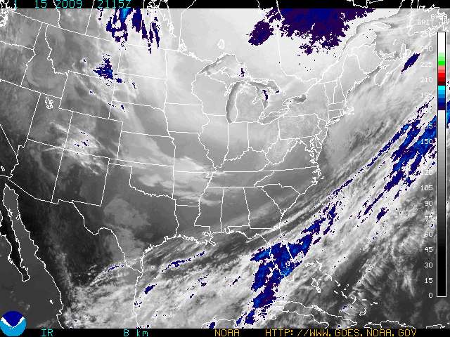 Regional Infrared Satellite Image - Click to enlarge