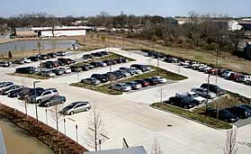 aerial view of the parking lot