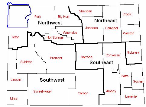 Board of Agriculture - Youth Board Map