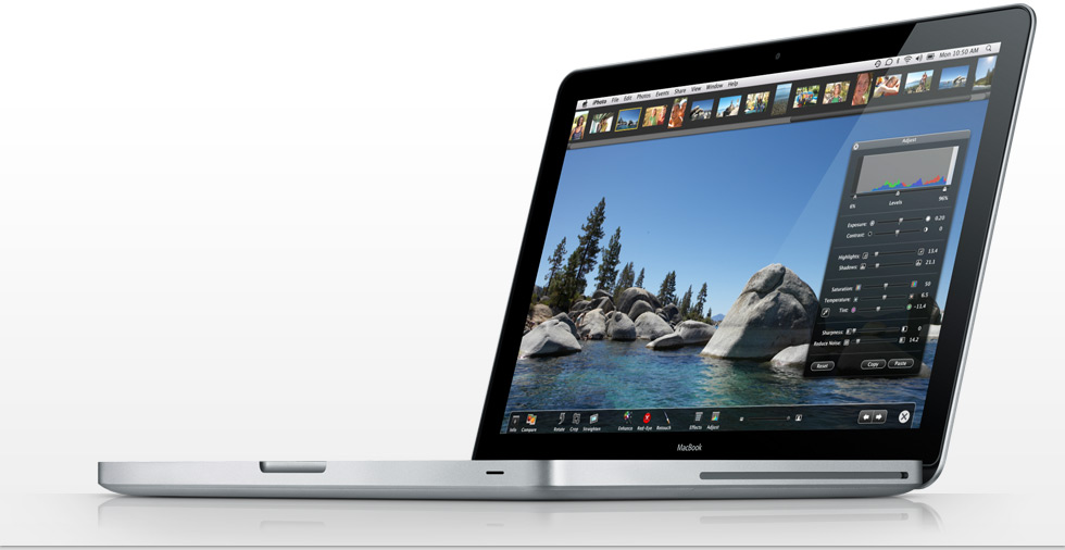 MacBook laptop with Mac OS X