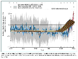 Famed "hockey stick" graph showing rise in global temperatures.