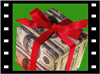 Picture of gift box of money