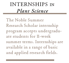 More Information On Plant Science Internships