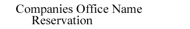 Companies Office Name Reservation