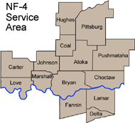 NF-4 Service Area Map