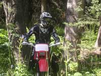 OHV dirt bike trail riding