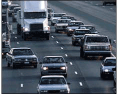 Vehicles on highway