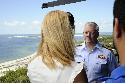 Photograph of: Rear Adm. Joel Whitehead being Interviewed Atop the Lighthouse