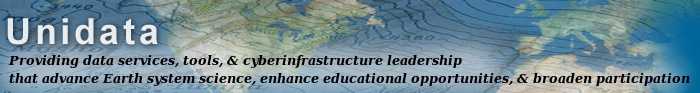 Unidata - To provide the data services, tools, and cyberinfrastructure leadership that advance Earth system science, enhance educational opportunities, and broaden participation.