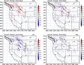 Dirty snow causes early runoff in Cascades, Rockies