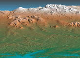 SRTM View of Kamchatka Penninsula