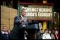 President George W. Bush talks with owners and employees of JS Logistics in St. Louis, Mo., about his economic stimulus package Wednesday, Jan. 22, 2003.  White House photo by Paul Morse