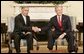 President George W. Bush welcomes Pakistan Prime Minister Shaukat Aziz to the Oval Office, Tuesday, Jan. 24, 2006. White House photo by Kimberlee Hewitt