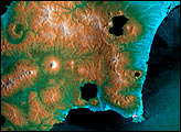 SRTM Image of Hokkaido, Japan