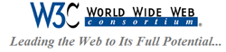 Graphic, world wide web consortium for web site accessiblity. Leading the web to its full potenetial