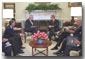 President George W. Bush meets with Brazilian President Fernando Henrique Cardoso in the Oval Office Nov. 8. White House photo by Paul Morse.