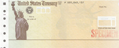 U.S. Treasury Check