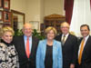 Congresswoman Ros-Lehtinen with American Israel Public Affairs Committee Discussing Israeli-Palestinian negotiations and Iran Carolyn Mayer, Dr. Barry Silverman, Lothar Mayer, and David Gillette