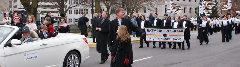 Attorney General Koster in the Inaguration Day Parade