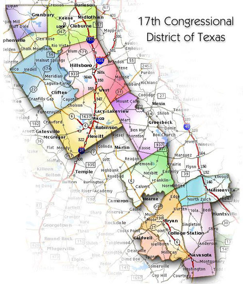 Seventeenth Congressional District Map