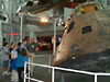 The Apollo 12 capsule on display at the Virginia Air & Space Center