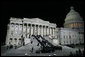 Military pallbearers carry the casket of former President Gerald R. Ford up the East Steps of the U.S. Capitol, Saturday evening, Dec. 30, 2006 in Washington, D.C., to the State Funeral ceremony in the Capitol Rotunda. White House photo by Shealah Craighead