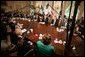 President George W. Bush meets with members of his Cabinet during a Cabinet Meeting at the White House Thursday, June 17, 2004.  White House photo by Eric Draper