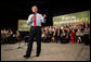 President George W. Bush addresses his remarks to an audience at the John Q. Hammons Convention Center in Rogers, Ark., Monday, Oct. 15, 2007, urging Congress to be fiscally responsible with the taxpayer’s money. White House photo by Eric Draper