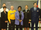 The Congresswoman with her district’s nominations to the U.S. military academies