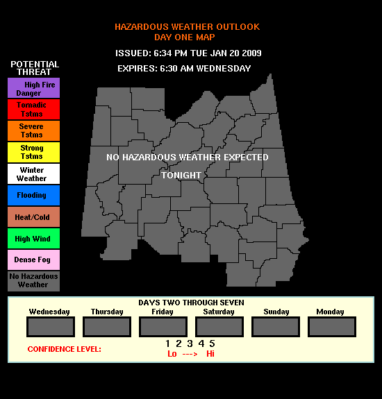 Hazardous Weather Outlook Graphic