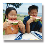 Children eating