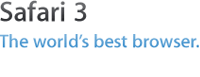 Safari. The world’s best browser. Now on Windows, too.