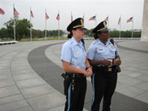 USPP Officers on duty at the Washington Monument.