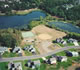 Photo: Aerial view of suburban neighborhood in Eagen, Minnesota surrounded by lakes and forestand.