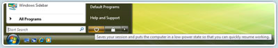 Windows Vista Ultimate with Fast Sleep and Resume helps you to save time, power and battery life.