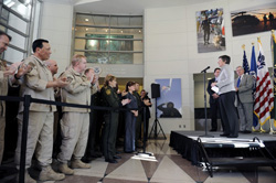 Secretary Napolitano visits U.S. Customs & Border Protection (CBP) headquarters and meets with CBP employees.