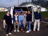 MINT members Lynnette Vesco, Mike McCrary, Maurice Hill, Herb Leedy, Mary Elaine Dunaway and Mark Pierson are pictured with the beloved government van.