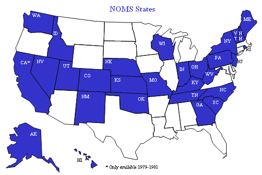 NOMS States Map