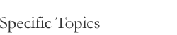 Image: Specific Topics Header