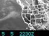 Most recent Geostationary Operational Environmental Satellite (GOES) image of the Western United States