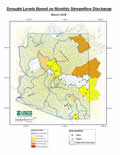 Icon for map of drought conditions for March 2009