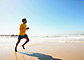 Runner on beach