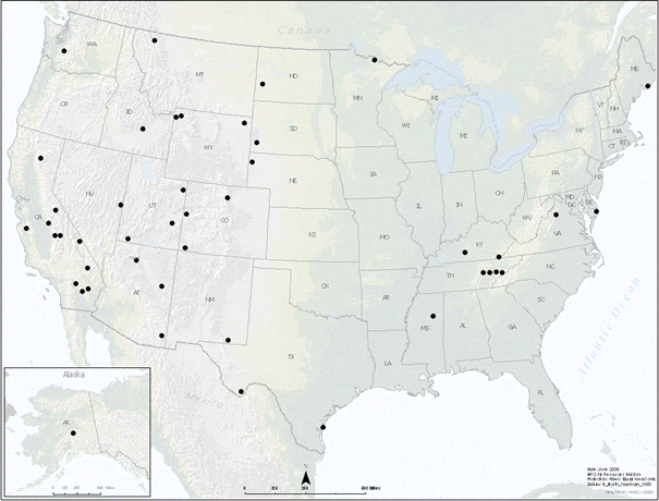 National Park Service Air Quality Ozone and Weather Monitoring Stations