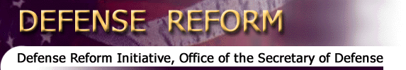 header graphic of Defense Reform Office of the Secretary of Defense