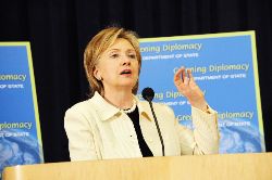 Date: 04/22/2009 Description: Remarks by Secretary Clinton at the State Department's 