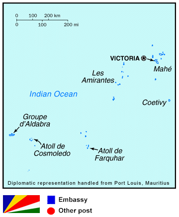 Map of Seychelles