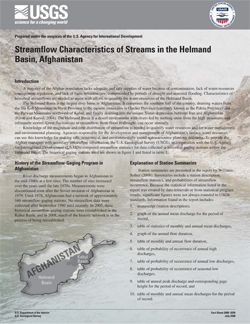 Streamflow characteristics of streams in the Helmand Basin, Afghanistan