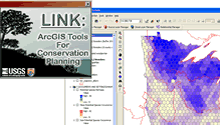  Zone map produced by the LINK Tool showing areas of high potential species richness for birds of high conservation concern in U.S. Fish and Wildlife Service Region 3.